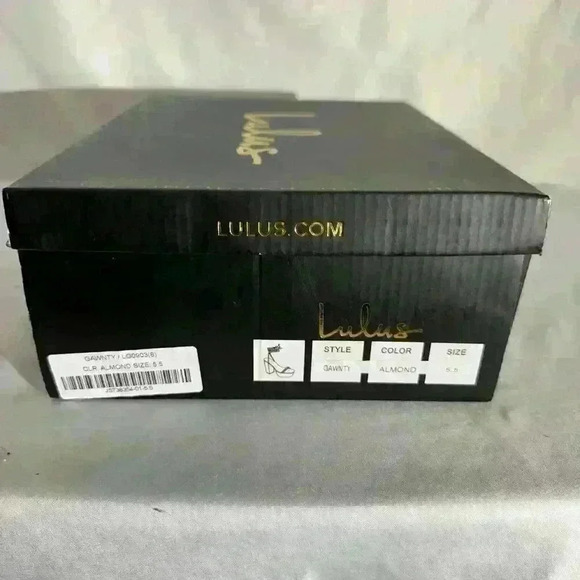 Lulus GAWNTY Heels Almond Color Size 5.5 - Picture 4 of 10